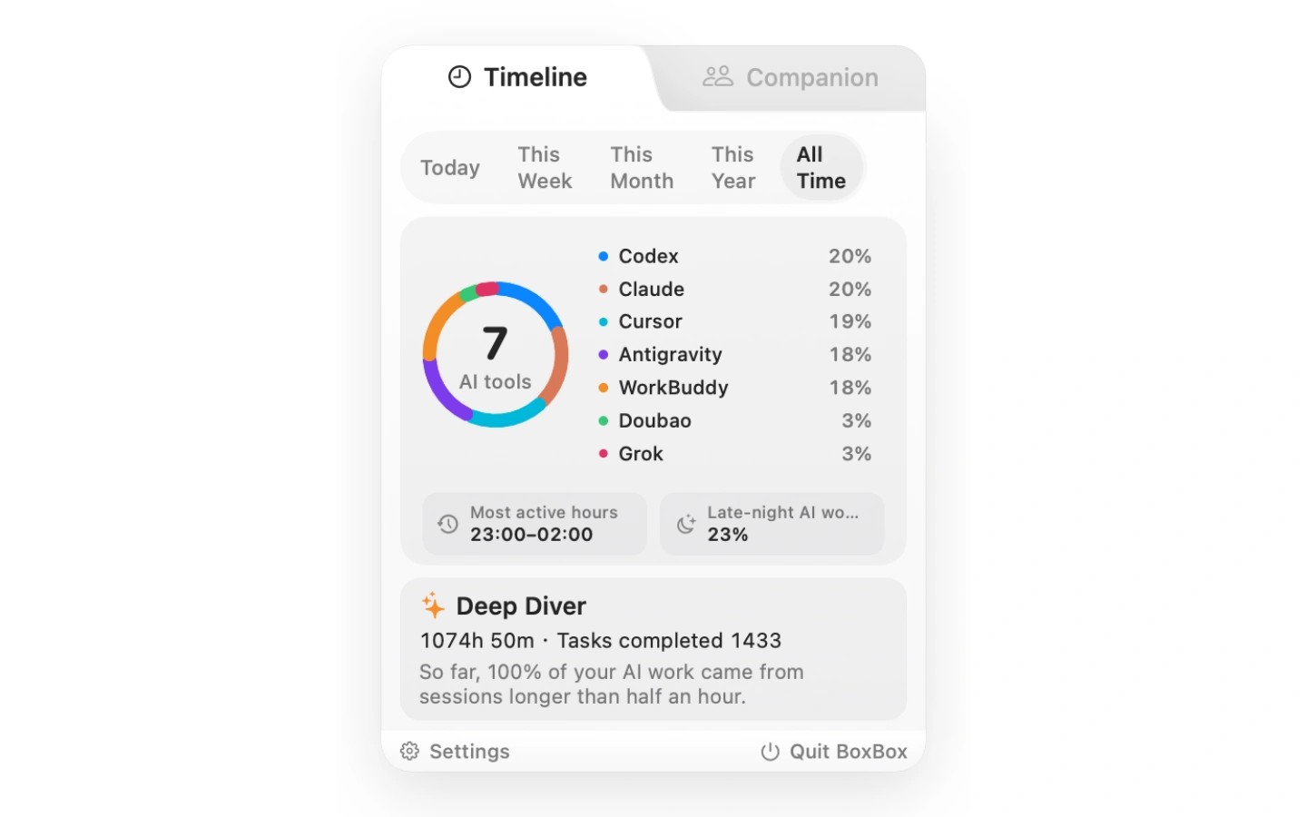 BoxBox screenshot