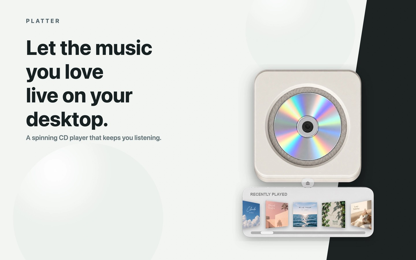 Platter: Desktop CD Player screenshot