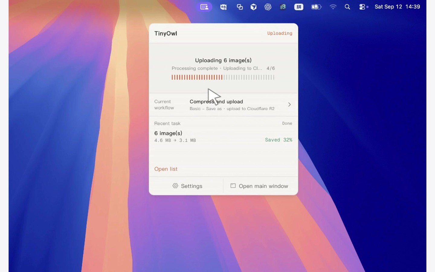TinyOwl screenshot
